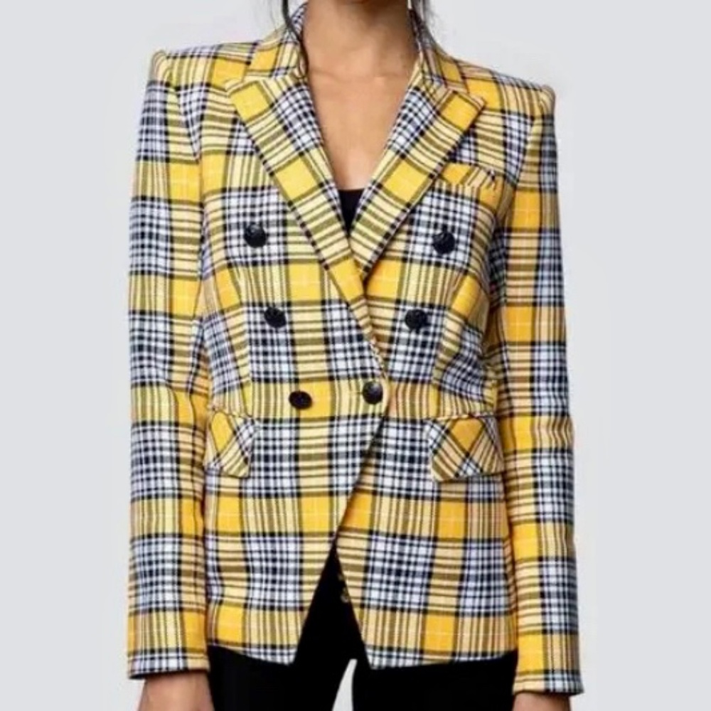 Veronica Beard Plaid Dickey Jacket